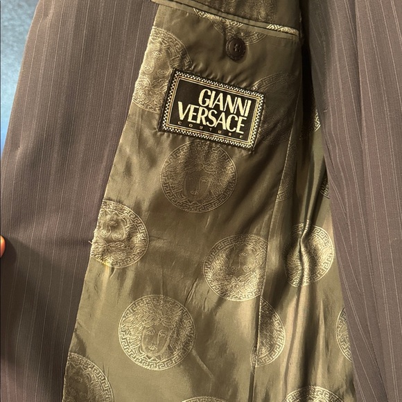 Versace Dark Pinstripe Suit - Picture 5 of 15
